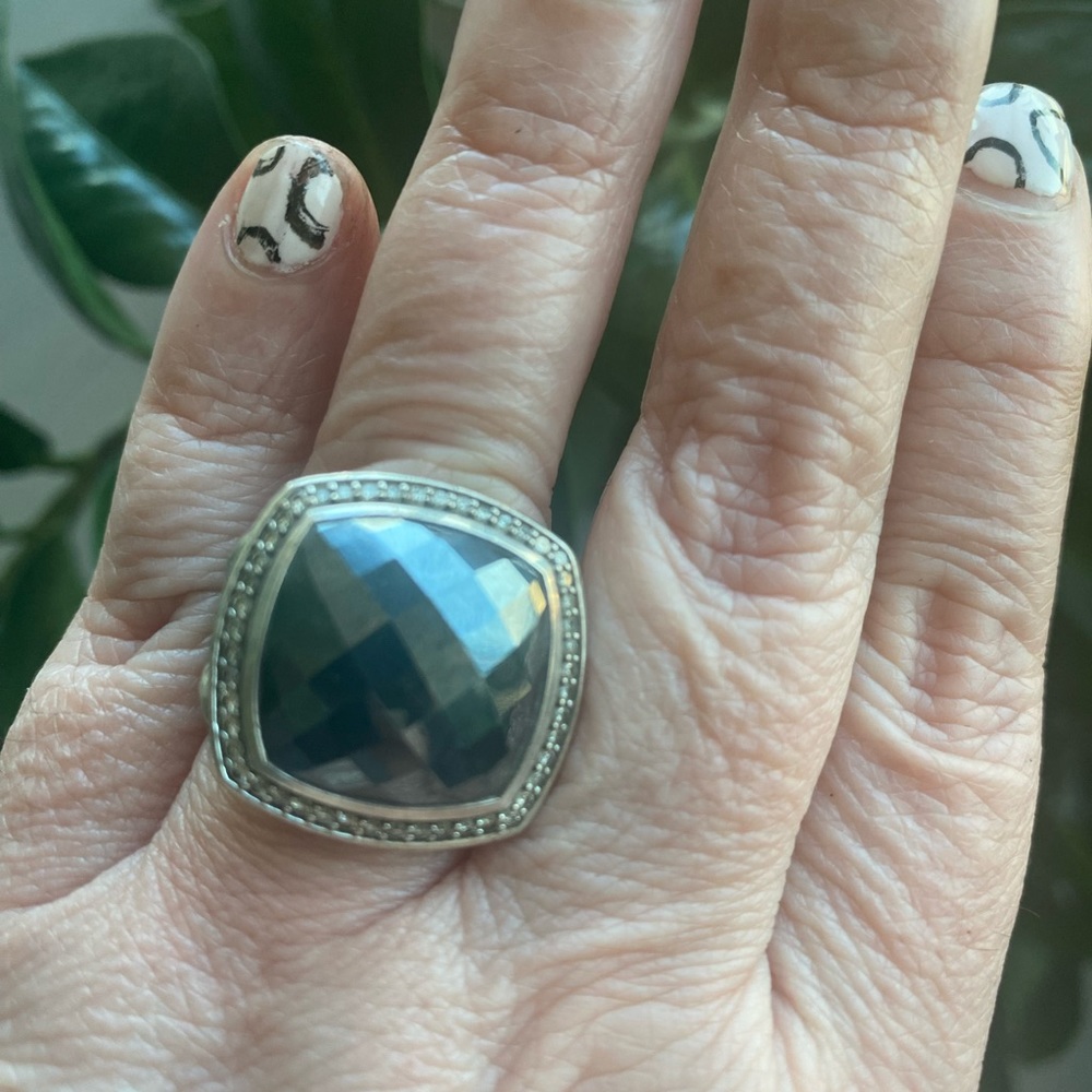 David Yurman Albion ring with diamonds